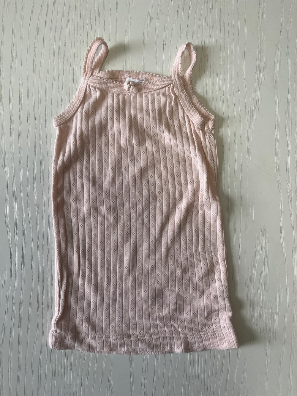 Jamie Kay Pale Pink Ribbed Tank Top